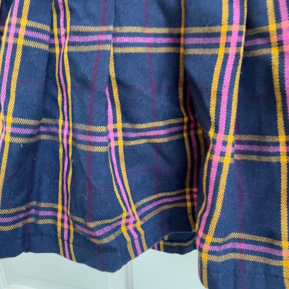 Garanimals 3T Girls Navy Plaid School Uniform Skirt Skort with Button Detail - Picture 3 of 6